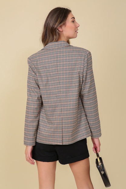 Plaid Rad Blazer