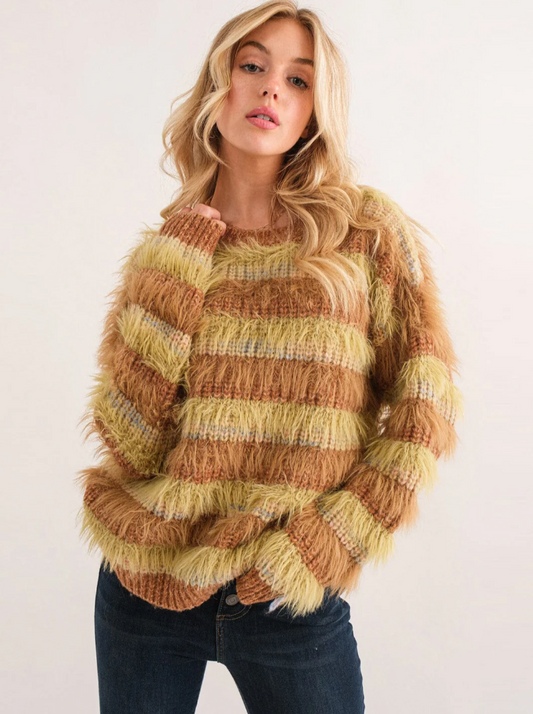 Fuzzy Fall Sweater - shopminnoe