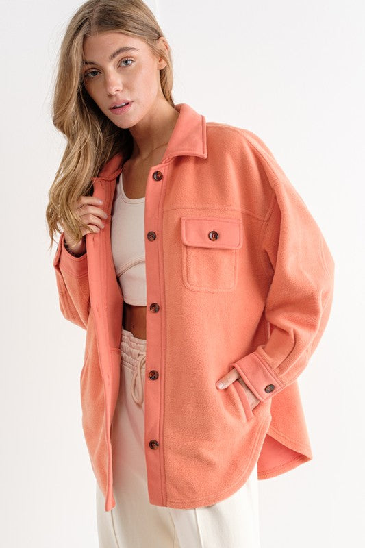 Tangerine Dreams Shacket - shopminnoe