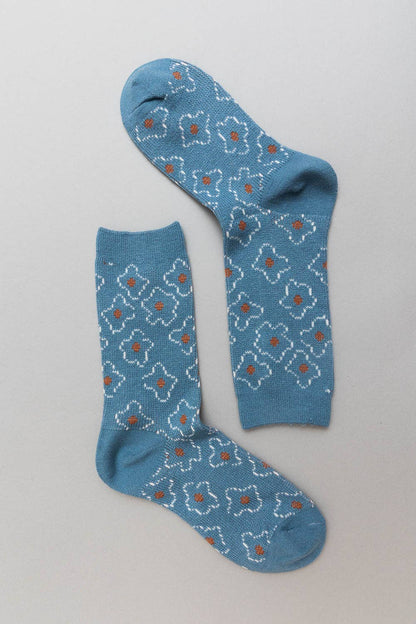 Vintage Floral Patterned Socks