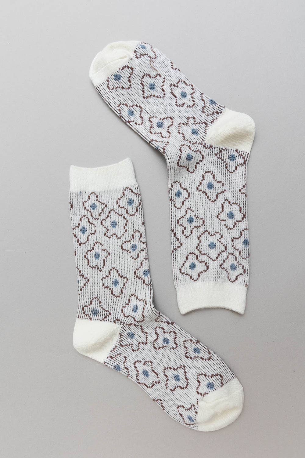 Vintage Floral Patterned Socks