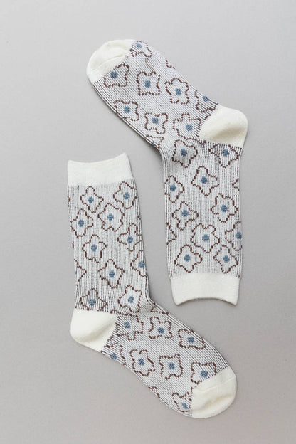 Vintage Floral Patterned Socks