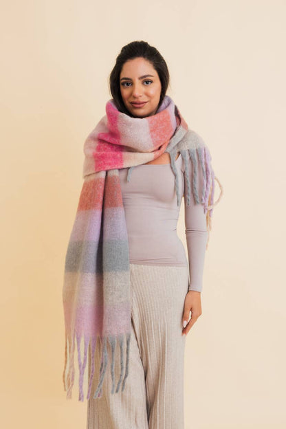 Lilac Gum Drop Scarf