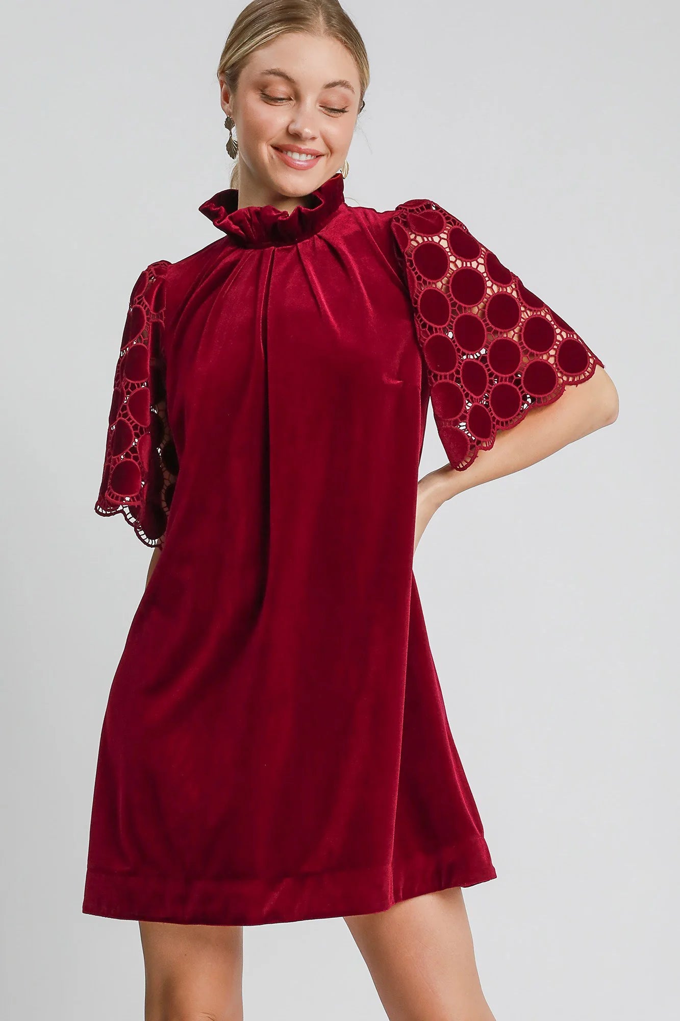 Red Wine Chalet Dress - shopminnoe