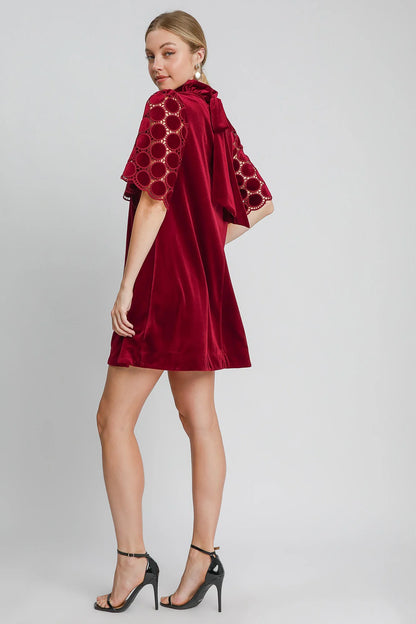 Red Wine Chalet Dress - shopminnoe