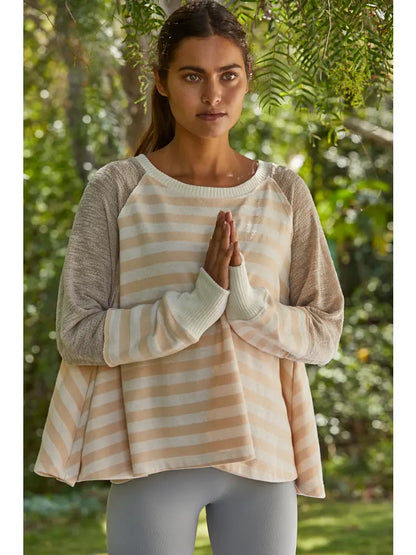 Raglan Loose Yoga Top - shopminnoe