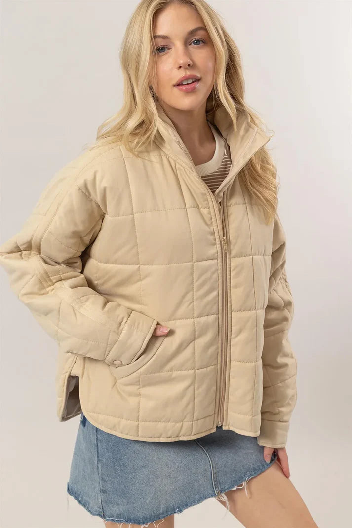 Quilted Fall Jacket - shopminnoe