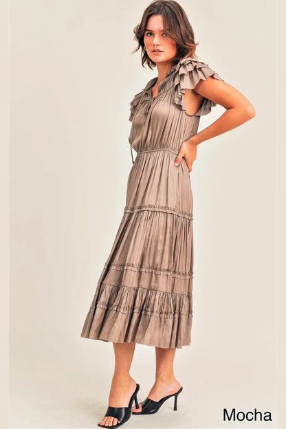 Mocha Midi Dress - shopminnoe