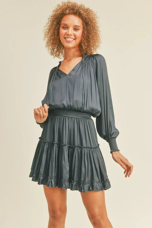 Frankie Navy Dress - shopminnoe