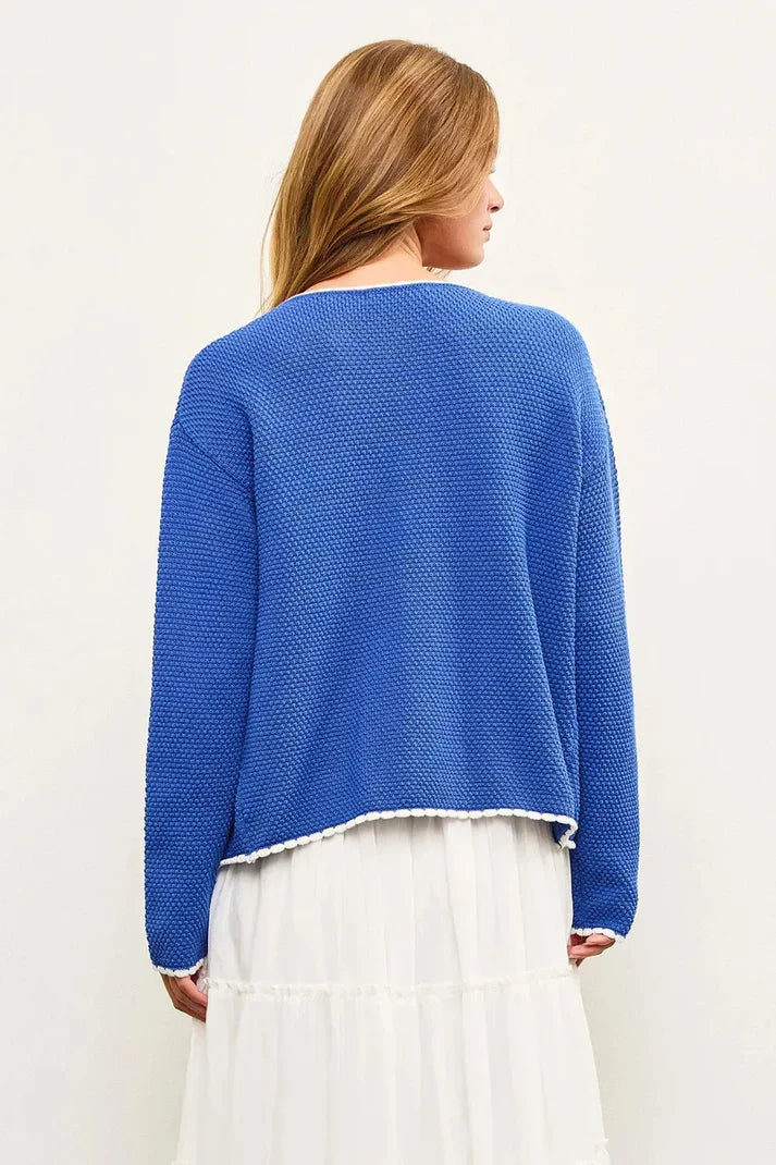 Blues Sweater Cardigan - shopminnoe