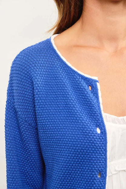 Blues Sweater Cardigan - shopminnoe