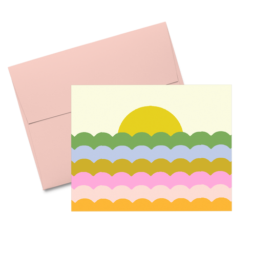 Colorful Waves Card - shopminnoe